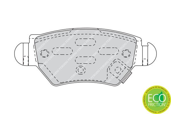 Opel Astra 1993-2009 Arası 1.6 Ferodo Marka Arka Balata