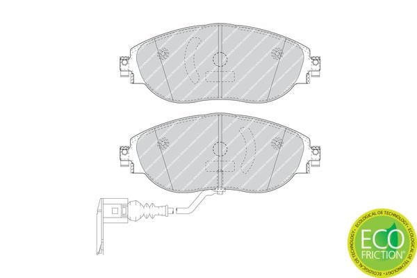 Volkswagen Sharan 2010-2014 Arası 2.0 TFSI Ferodo Marka Ön Balata