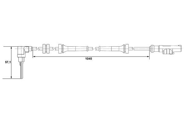 Fiat Punto 1999-2012 Arası 1.2 16V 80 Bosch Marka Abs Sensörü