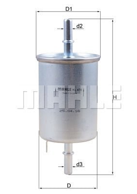 Chevrolet Kalos 2003-2009 Arası 1.4 16V Mahle Marka Benzin Yakıt Filtresi