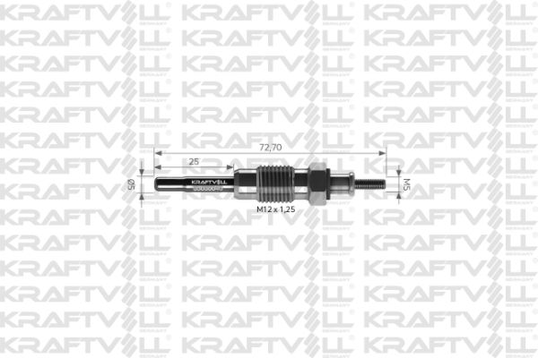 Renault Clio 1990-1999 Arası 1.9 D, 1.9 RND Kraftvoll Marka Kızdırma Bujisi