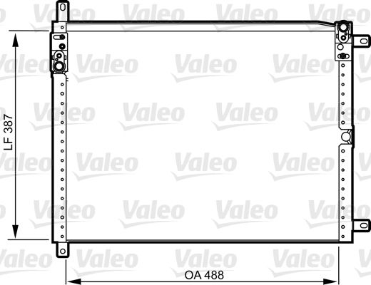 Alfa Romeo 166 1998-2007 Arası 2.5 V6 24V, 3.0 V6 24V Valeo Marka Klima Radyatörü