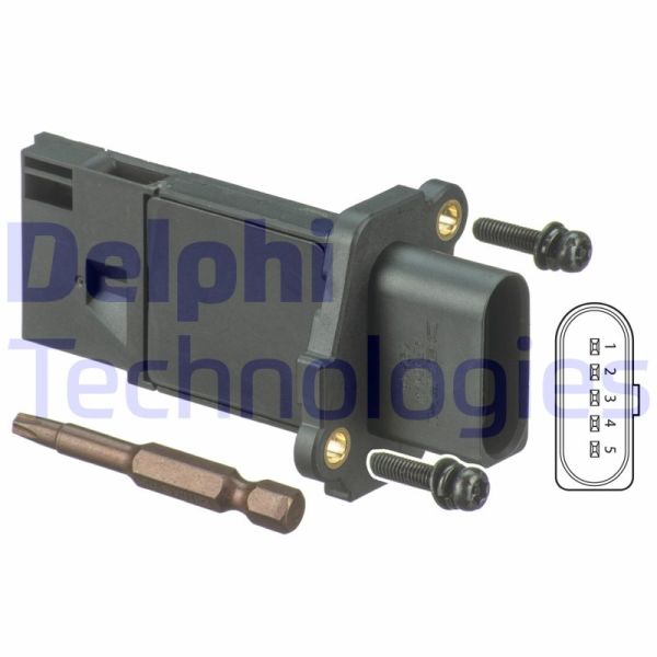 Volkswagen Golf 2003-2014 Arası 2.0 GTI, 2.0 GTi, 2.0 R 4motion Delphi Marka Hava Debimetresi