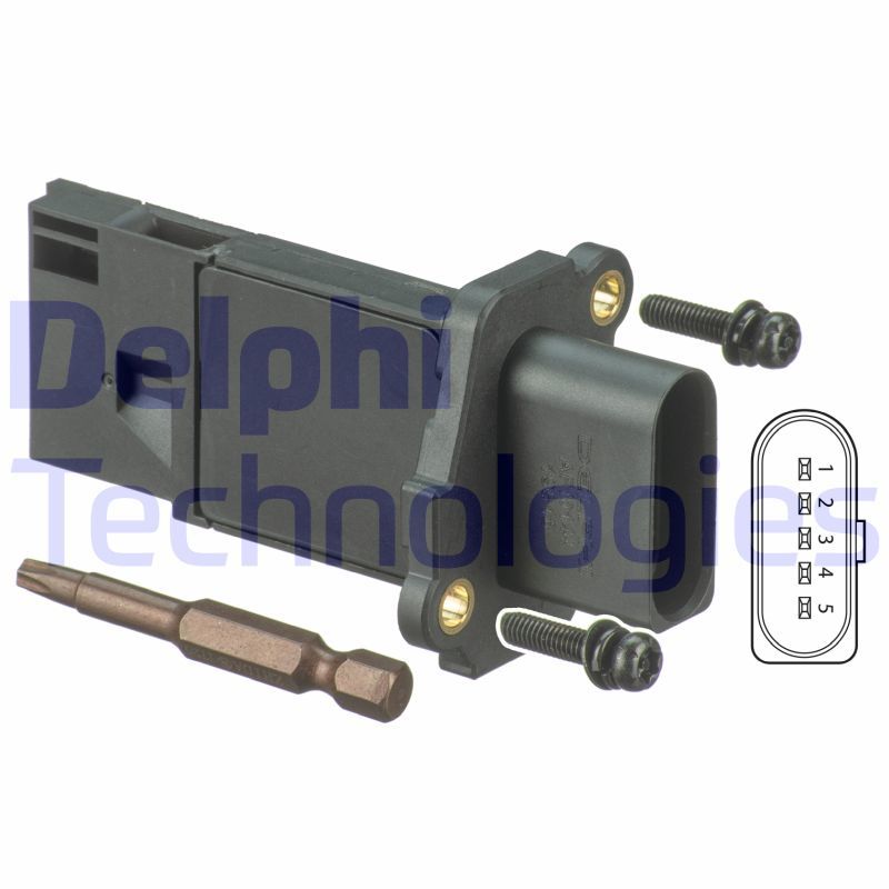 Volkswagen Golf 2003-2014 Arası 2.0 GTI, 2.0 GTi, 2.0 R 4motion Delphi Marka Hava Debimetresi