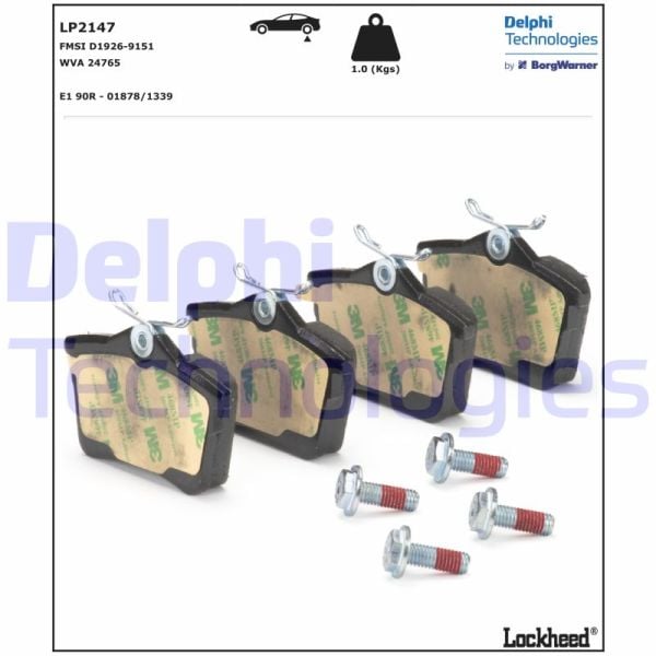 Citroen Berlingo 2008-2012 Arası 1.6 HDi 90 Delphi Marka Arka Balata
