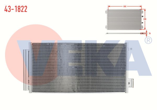 Egea 1.3 Klima Radyatörü Veka 43-1822