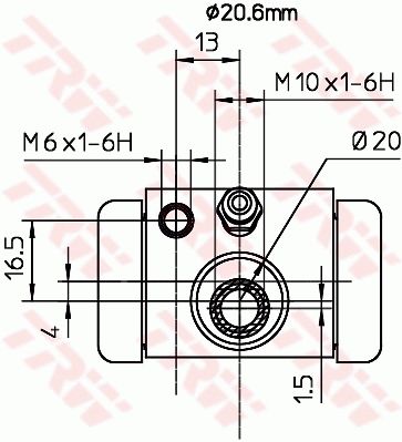 Citroen C3 2002-2007 Arası 1.4 TRW Marka Fren Silindiri
