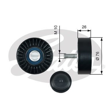 Audi A1 2010-2018 Arası 1.2 TFSI Gates Marka Vantilatör Kayış Gergi Rulmanı