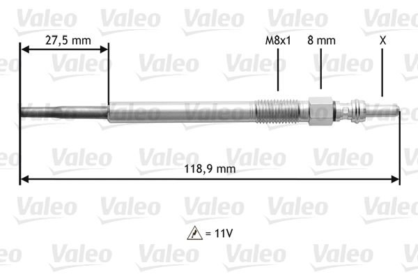 Fiat Punto Evo 2008-2012 Arası 1.3 D Multijet Valeo Marka Kızdırma Bujisi