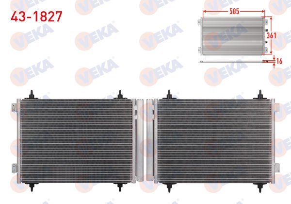 Scudo 1.6 mjt Klima Radyatörü Veka 43-1827