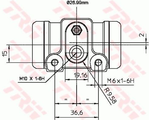 Citroen Jumper 1994-2002 Arası 1.9 TD TRW Marka Arka Fren Silindiri