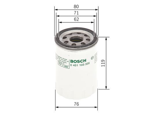 Fiat Ducato 1994-2005 Arası 2.0 JTD Bosch Marka Yağ Filtresi
