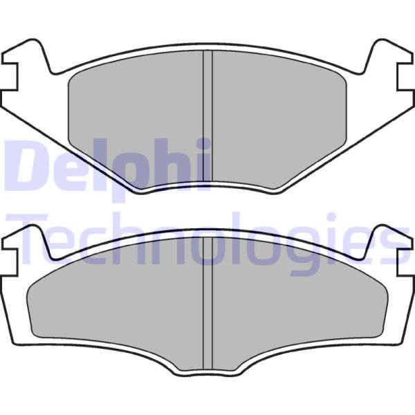 Volkswagen Polo 1981-1999 Arası 1.3 D, 1.4 D, 64 1.9 D, 75 1.6, 55 1.3, 45 1.0 Delphi Marka Ön Balata