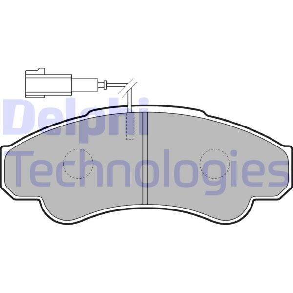 Fiat Ducato 2006-2010 Arası 140 Natural Power, 115 Multijet 2,0 D, 150 Multijet 2,3 D, 180 Multijet 3,0 D Delphi Marka Ön Fişli Balata