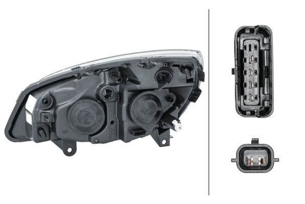 Renault Scenic 2003-2010 Arası 1.5 dCi Sağ Sinyallili Motorlu Ampullu Hella Marka Far