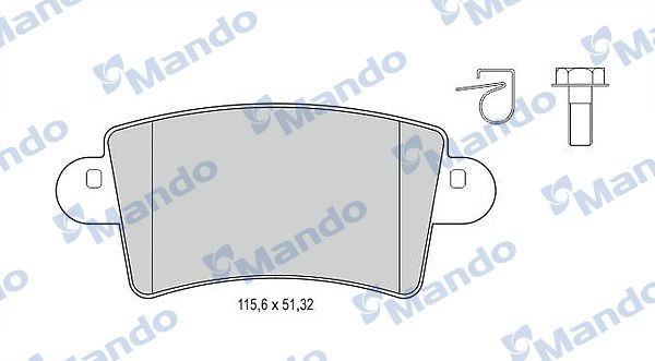 Opel Movano 1998-2003 Arası 2.8 DTI, 2.5 D Mando Marka Arka Balata