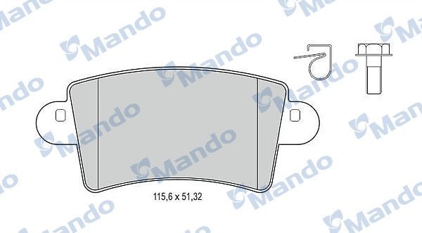 Opel Movano 1998-2003 Arası 2.8 DTI, 2.5 D Mando Marka Arka Balata