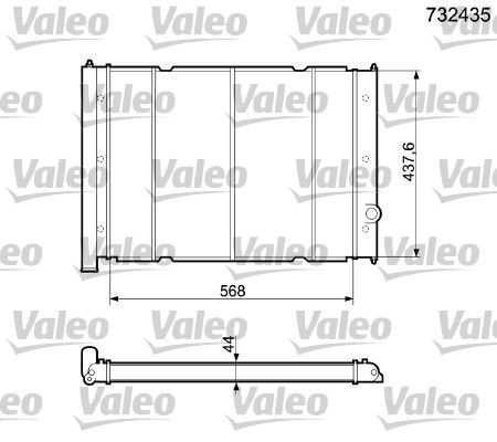 Volkswagen Transporter 1979-1992 Arası 1.6 D, 1.9, 2.1, 1.6 TD, 1.7 D Valeo Marka Su Radyatörü