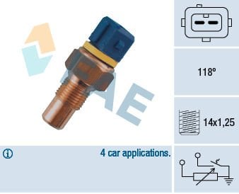 Citroen Ax 1986-1998 Arası 14 D FAE Marka Hararet Müşürü