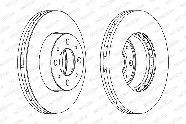 Fiat 500 2007-2011 Arası 1.3 D Multijet Ferodo Marka Ön Fren Diski