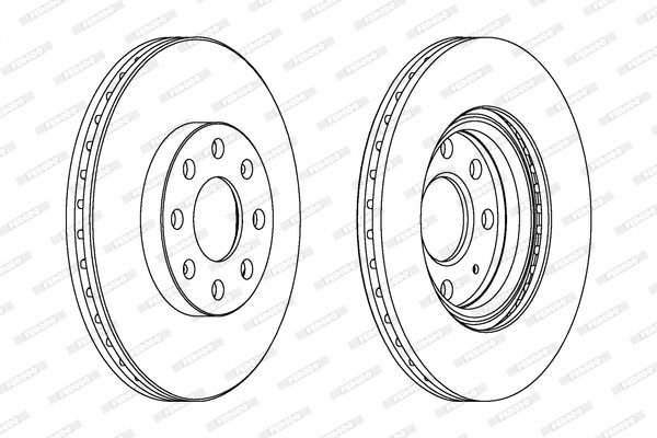 Fiat Punto Evo 2008-2012 Arası 1.4 Natural Power, 1.2, 1.4, 1.3 D Multijet Ferodo Marka Ön Fren Diski