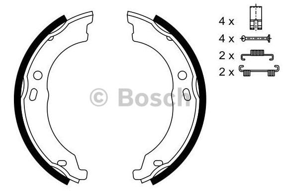 Ducato III 2.3 mjt 16'' Arka El Fren Balata Takımı Bosch BOS-0986487726