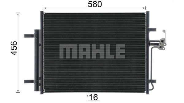 Ford Galaxy 2006-2015 Arası 2.0 TDCi Mahle Marka Klima Radyatörü
