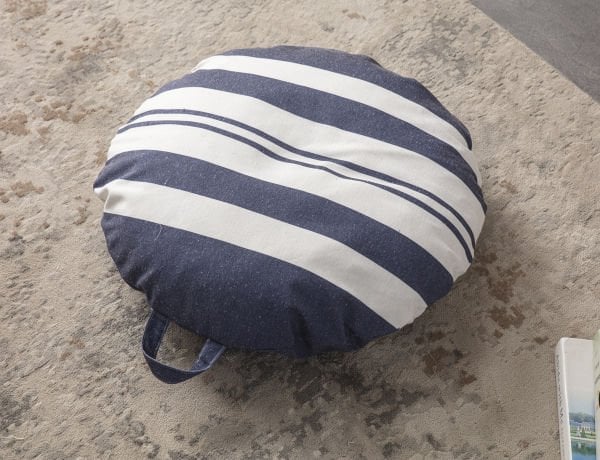 Larissa Çok Amaçlı İç Dolgulu Puf, Yer Minderi, Bahçe Minderi, Balkon Minderi,Yuvarlak Minder