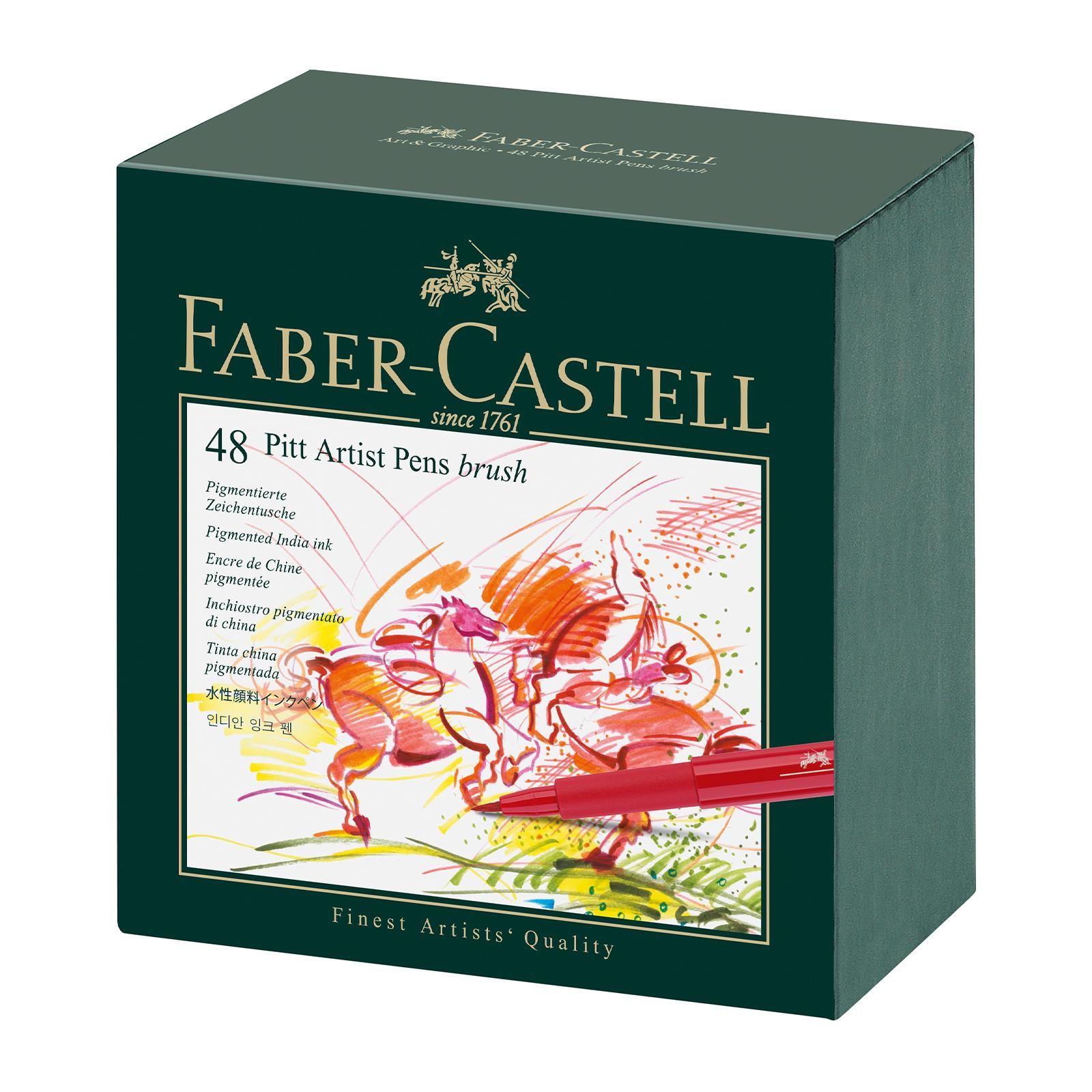 Faber Castel Pitt Artist Studio Box Fırça Uçlu Çizim Kalemi, 48'li