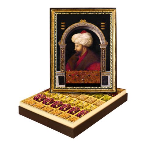 Fatih Sultan Mehmet Çerçeveli Tablo Kutuda Lokum