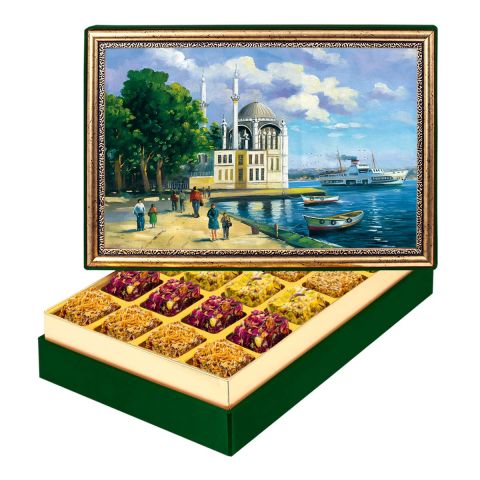 Ortaköy Camii Çerçeveli Tablo Kutuda Lokum Orta Boy (600 g)