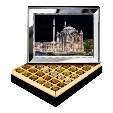 Ayna Çerçeveli Ortaköy Camii Kutuda Şeker İlavesiz Lokma