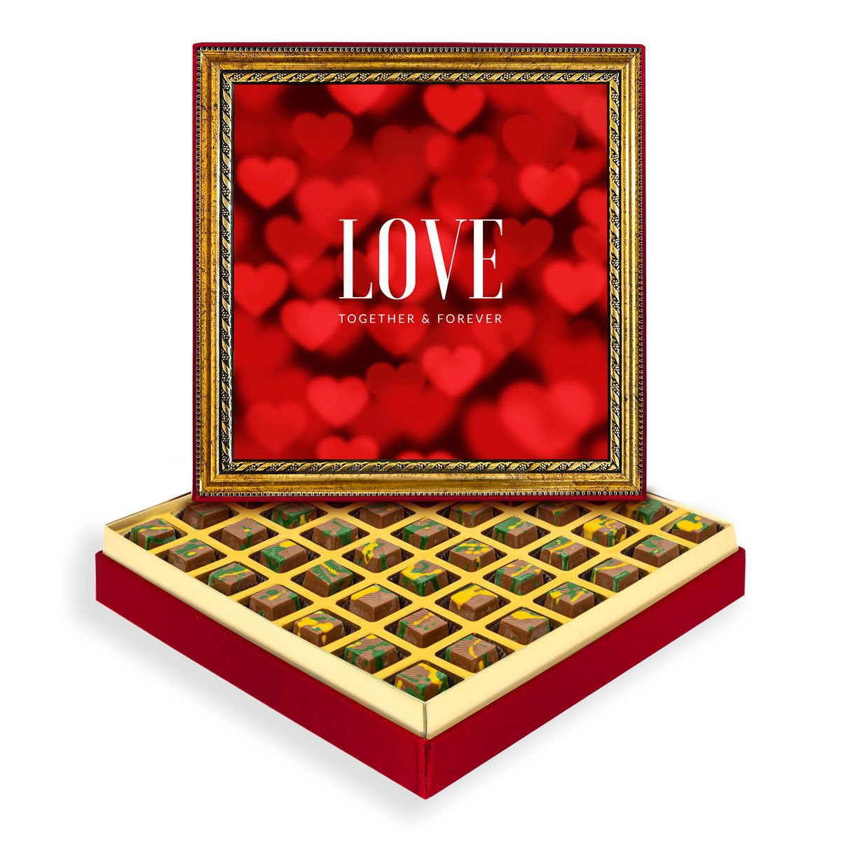 Love Çerçeveli Tablo Kutuda Dubai Çikolatası