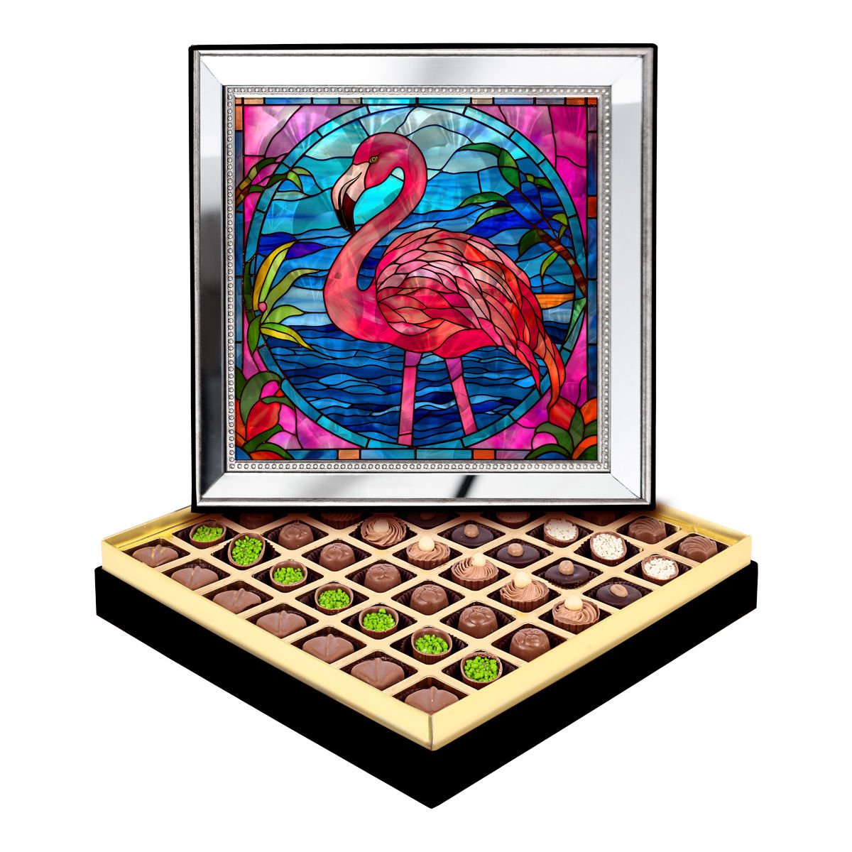 Ayna Çerçeveli Flamingo Kutusu