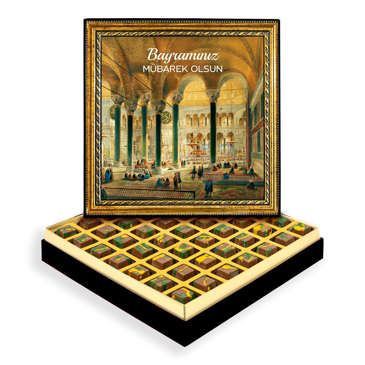 Ayasofya ve Bayram Çerçeveli Tablo Kutuda Dubai Çikolatası