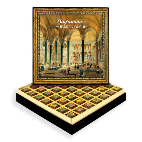 Ayasofya ve Bayram Çerçeveli Tablo Kutuda Dubai Çikolatası