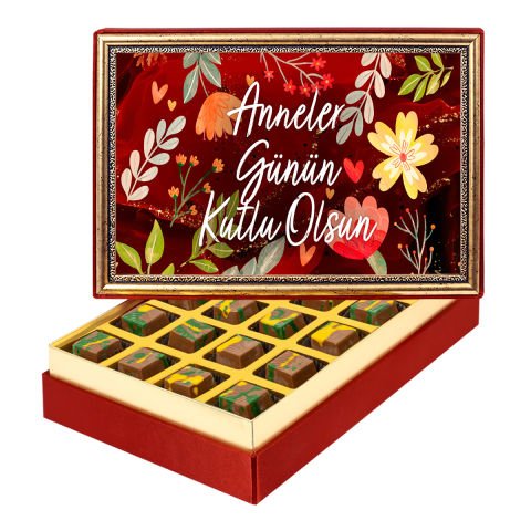 Anneler Günü Çerçeveli Tablo Kutuda Dubai Çikolatası Orta Boy (300 g)