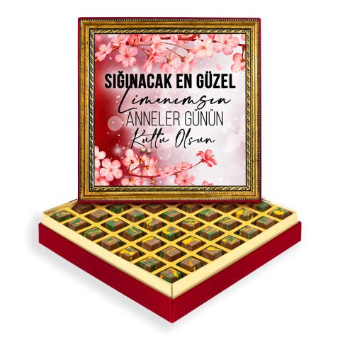 Anne Sevgisi Çerçeveli Tablo Kutuda Dubai Çikolatası