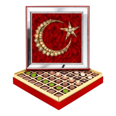 Ayna Çerçeveli Türk Bayrağı Kutusu