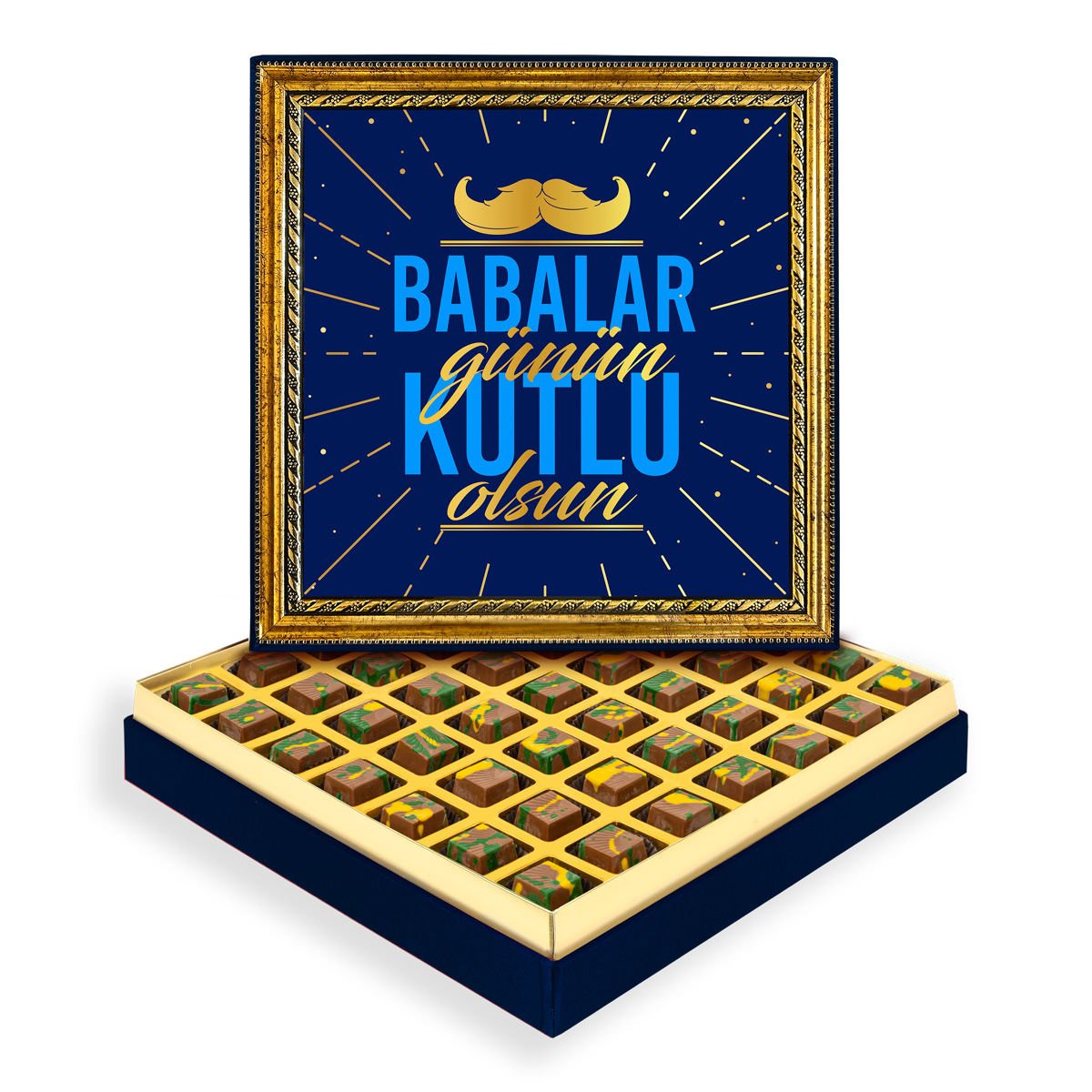 Babalar Günü Çerçeveli Tablo Kutuda Dubai Çikolatası