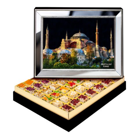 Ayna Çerçeveli Ayasofya Camii Kutuda Çerezli Nugat