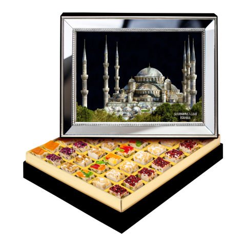Ayna Çerçeveli Sultanahmet Camii Kutuda Çerezli Nugat