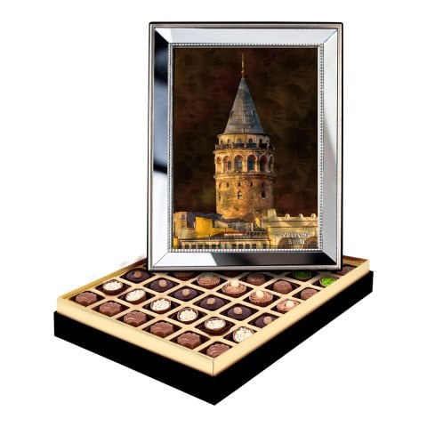 Ayna Çerçeveli Galata Kulesi Kutusu