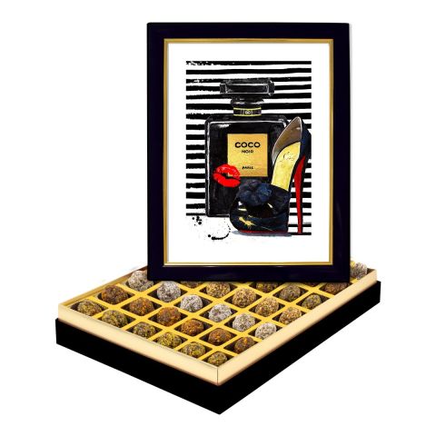 Modern Çerçeveli Parfüm Kutuda Şeker İlavesiz Lokma Büyük Boy (850 g)