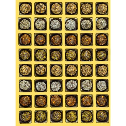 Modern Çerçeveli Parfüm Kutuda Şeker İlavesiz Lokma Büyük Boy (850 g)