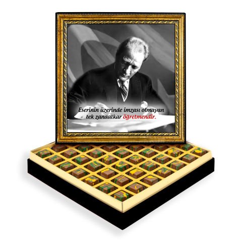 Başöğretmen Çerçeveli Tablo Kutuda Dubai Çikolatası