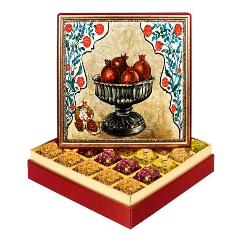 Narlı Kase Çerçeveli Tablo Kutuda Lokum