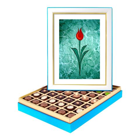 Modern Ebru Lale Kutusu