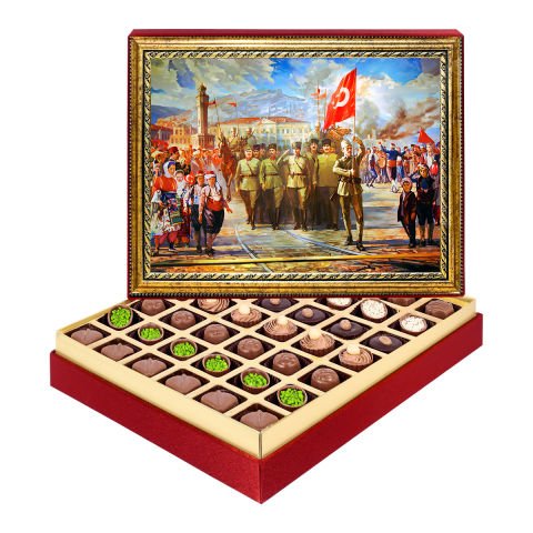 Atatürk'ün İzmir'e Girişi Çerçeveli Tablo Kutu