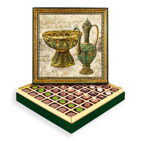 Zümrüt Kase Çerçeveli Tablo Kutu